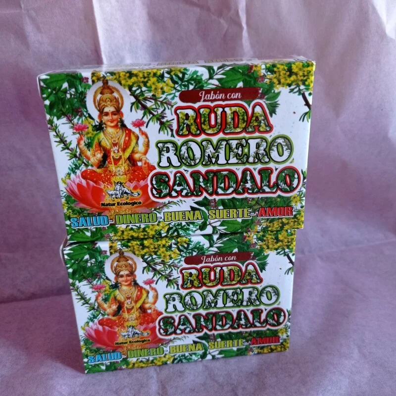 BARRA DE JABON ESOTÉRICOS DE GLICERINA: RUDA ROMERO SÁNDALO