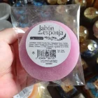 JABÓN NATURAL CON ESPONJA: LAVANDA