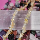 Collar rodado citrino GRANDE