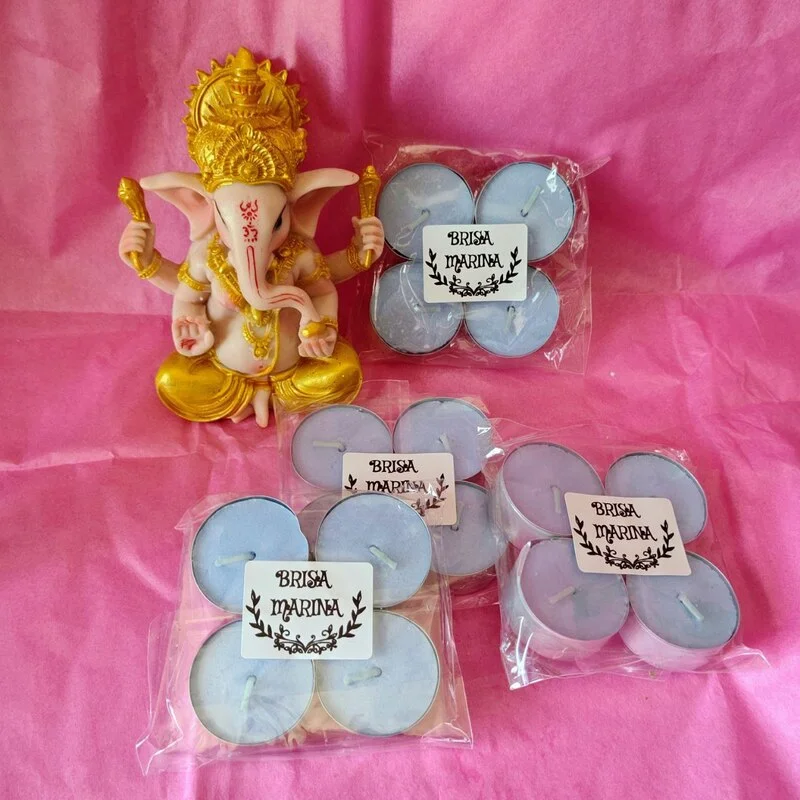 Velas de té aromaterapia: Brisa Marina (4 unidades).