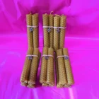 PACK DE 4 VELAS ARTESANALES MIEL PANAL NATURAL NUDO DE BRUJAS 10 CM