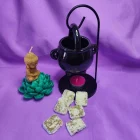 Cera Perfumada DIOSA DE LA FORTUNA. Wax melts. Pedacitos de cielo. Aroma bits. CON AMULETO
