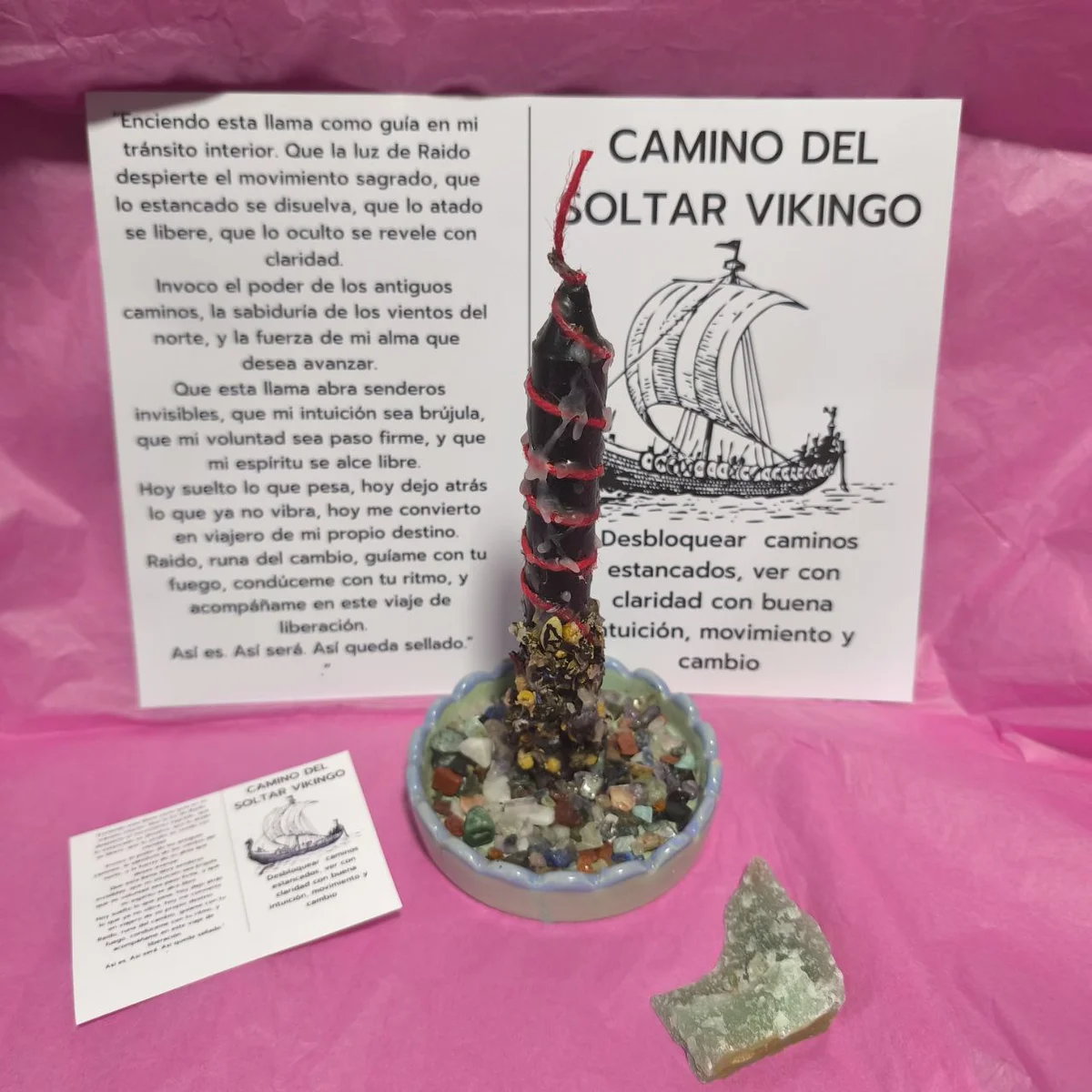 VELA RITUAL MÁGICO EDICIÓN ESPECIAL : CAMINO DEL SOLTAR VIKINGO. Desbloquear caminos estancados, ver con claridad con buena intuición, movimiento y cambio VELA RITUAL MÁGICO EDICIÓN ESPECIAL : CAMINO DEL SOLTAR VIKINGO. Desbloquear caminos estancados, ver con claridad con buena intuición, movimiento y cambio