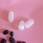 PIEDRA NATURAL DE SELENITA EN CANTO RODADO OVALADO CON TAMAÑO APROXIMADO DE 3-4 CM