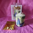 VELÓN UNGIDO Y RITUALIZADO MARIPOSA CON ORACIÓN Y PIEDRA NATURAL DE REGALO. LUZ DE METAMORFOSIS
