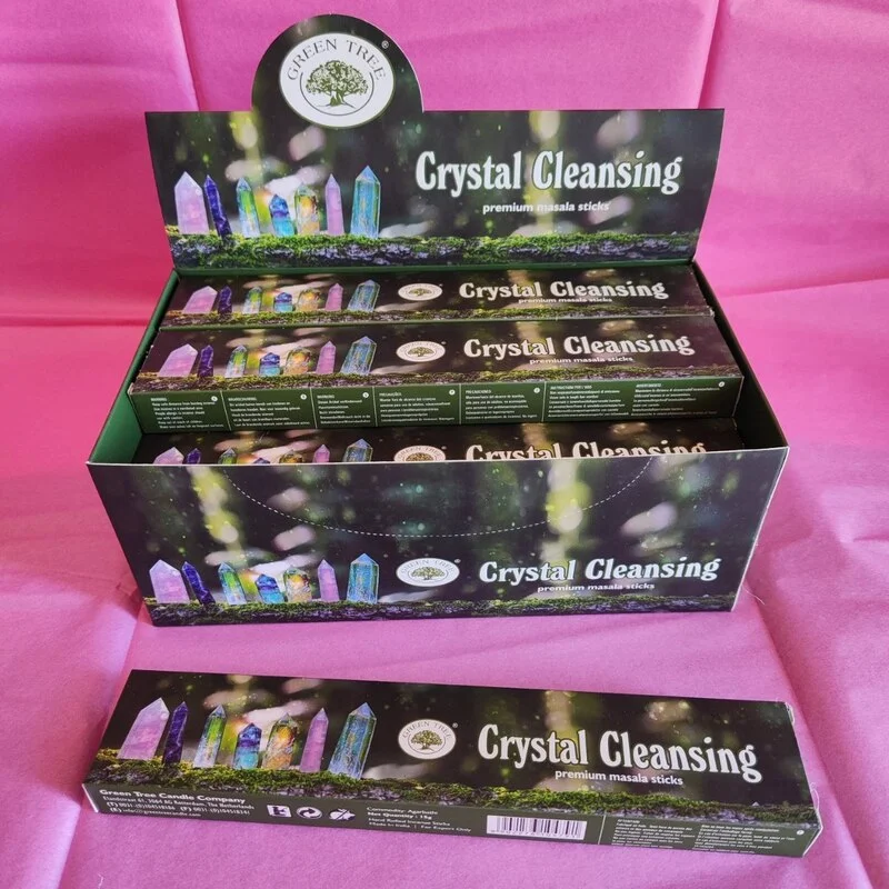 INCIENSO 20 VARILLAS GREEN TREE: LIMPIEZA CRISTALES DELUXE