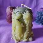 VELA VELÓN NINFA DEL BOSQUE AMARILLO Y VERDE