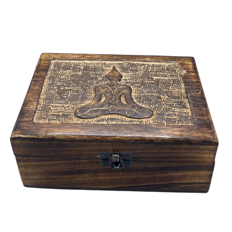 Caja de Recuerdos Grande de Madera 20x15x7,5cm – Buda Caja de Recuerdos Grande de Madera 20x15x7,5cm - Buda