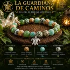 Pulsera La Guardiana de Caminos con tortuga y piedras naturales