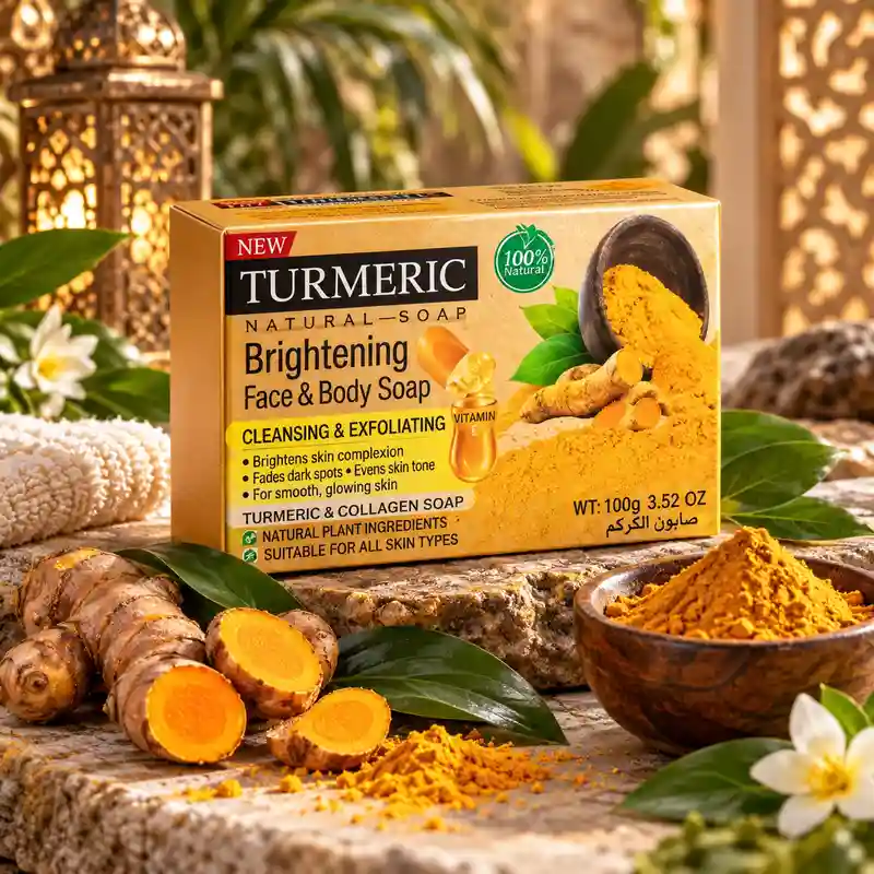 Jabón de Cúrcuma 100 g para rostro y cuerpo