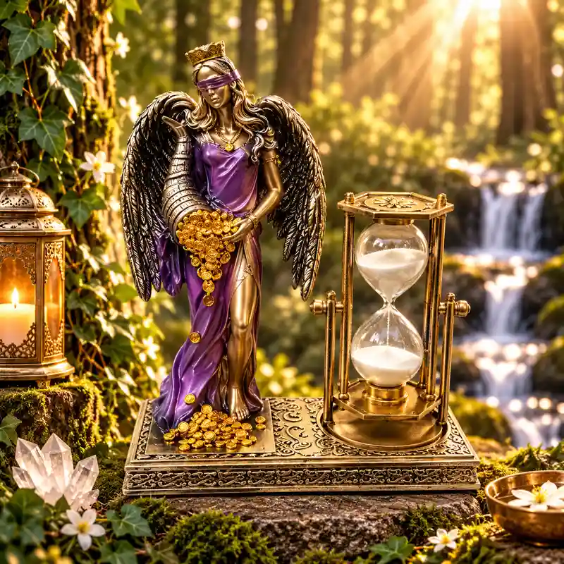 figura-diosa-fortuna-reloj-arena-morado-17x19-cm1.webp Figura Diosa de la Fortuna con alas y reloj de arena morada 17x19 cm1