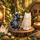 Velón Espíritu del Lobo Ancestral Lobo Vikingo intencionado