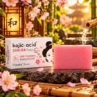 Jabón Kojic Acid Sakura GuanJing Beauty limpieza profunda