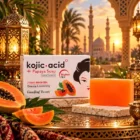 Jabón de ácido kójico y papaya GuanJing Beauty para rostro y cuerpo