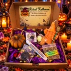 Pack Especial Halloween Ritual Buena Suerte y Abrecaminos con velones, piedras naturales, sahumerio e incienso