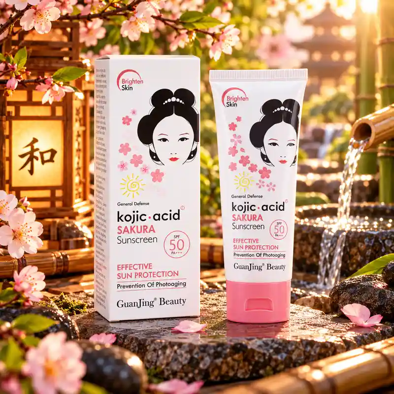 Protector Solar Kojic Acid Sakura SPF 50 PA+++ GuanJing Beauty