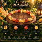 Pulsera Chispa de Alegría con citrino, piedra sol, cornalina y calcita amarilla